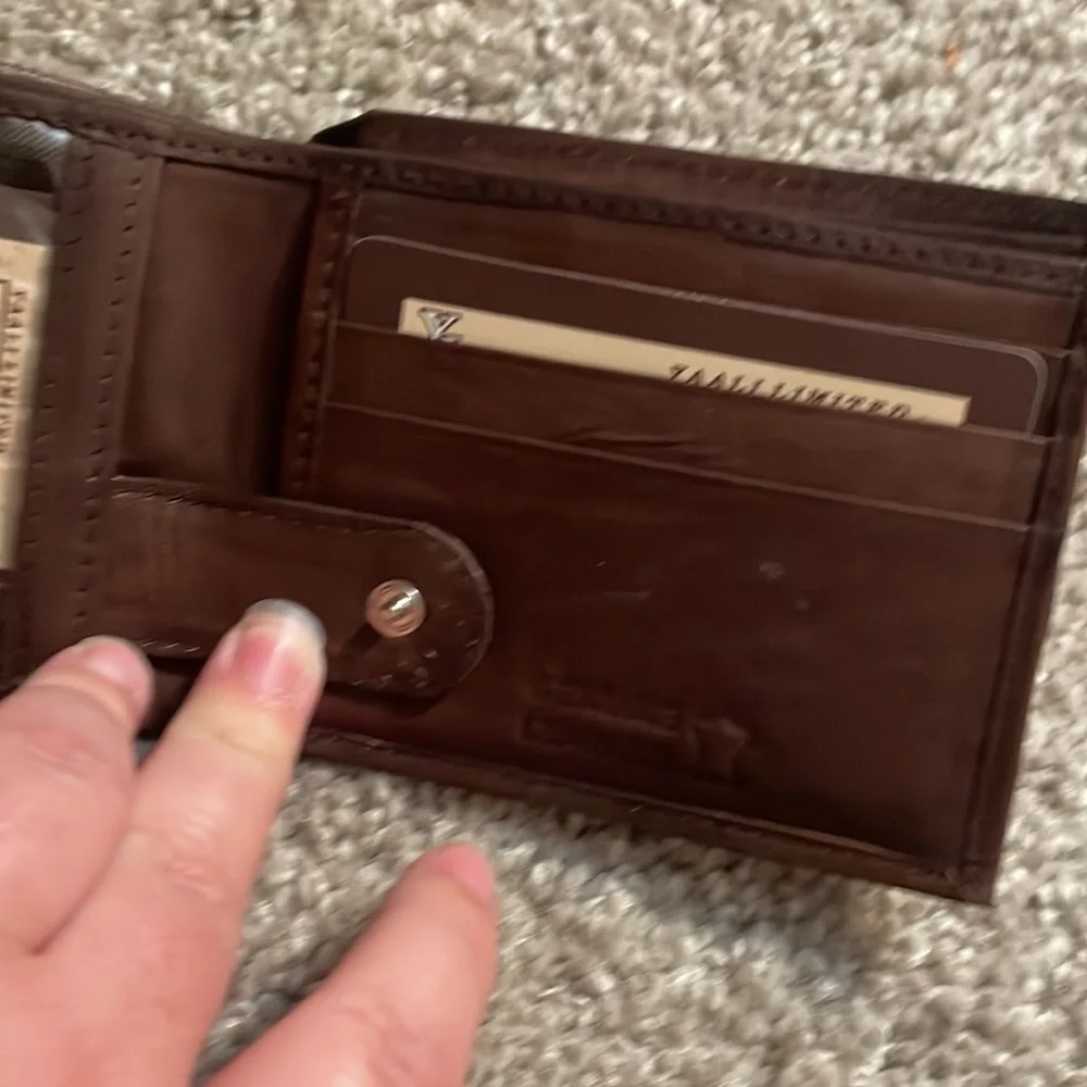 New brown wallet with cc slot’s genuine